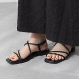 1020ブラックPU | ストラップサンダル 脱げない レディース | welleg