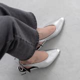 1140シルバーPU | パンプス 走れる ストラップ | welleg