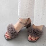 4014アッシュグレーチュール | ストラップサンダル レディース チャンキーヒール | welleg