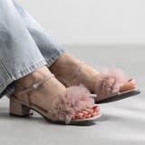 4093ピンクチュール | ストラップサンダル レディース チャンキーヒール | welleg