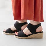3020ブラックSD | サンダル レディース 厚底 | welleg