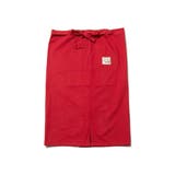 9206レッドzk/ロング | ギャルソンエプロン レディース ロング | welleg