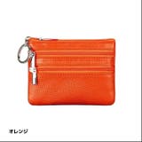 オレンジ | キーリング 付き 小銭入れ | ファッション雑貨オーバーフラッグ