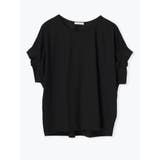 黒 | 袖二段フリルTシャツ | Re-J＆SUPURE
