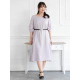 紫 | Aライン袖レースドレス | Re-J＆SUPURE