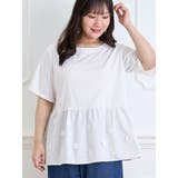 【WEB限定】花モチーフペプラムプルオーバー | Re-J＆SUPURE | 詳細画像3 