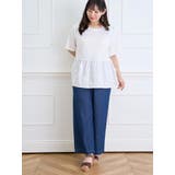 【WEB限定】花モチーフペプラムプルオーバー | Re-J＆SUPURE | 詳細画像6 