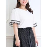 【WEB限定】袖シフォン花レースプルオーバー | Re-J&SUPURE | 詳細画像3