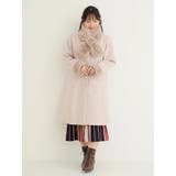 ベージュ | ファーティペット付きロングコート | Re-J＆SUPURE