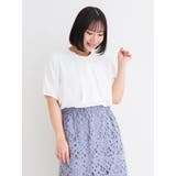 オフホワイト | ラクケア5分袖ボウタイブラウス | Re-J&SUPURE