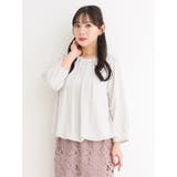 ラクケアアクセサリー付きタックバルーンブラウス | Re-J&SUPURE | 詳細画像3