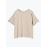 ベージュ | ミニロゴ刺繍Tシャツ | Re-J＆SUPURE