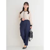 アソート柄パールボタン配色ブラウス | Re-J&SUPURE | 詳細画像23