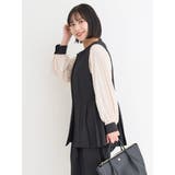 【接触冷感】【ストレッチツイル】ペプラムベスト | Re-J&SUPURE | 詳細画像19