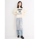 チュールドッキング裏毛ロゴプルオーバー | Re-J&SUPURE | 詳細画像4