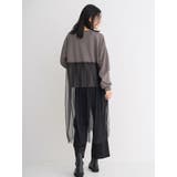 チュールドッキング裏毛ロゴプルオーバー | Re-J&SUPURE | 詳細画像11