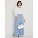 【WEB限定】パール付きデニムワイドパンツ | Re-J&SUPURE | 詳細画像7