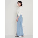 【WEB限定】パール付きデニムワイドパンツ | Re-J&SUPURE | 詳細画像9