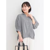 バックレースアップシャツ（チェック/ストライプ） | Re-J＆SUPURE | 詳細画像12 