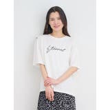 白 | 【接触冷感】筆記体刺繍ロゴTシャツ | Re-J&SUPURE
