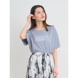 ペールブルー | 【接触冷感】Aimableロゴ刺繍Tシャツ | Re-J&SUPURE