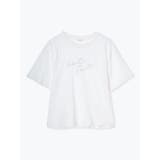 白 | 【接触冷感】ラメロゴTシャツ | Re-J&SUPURE