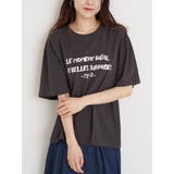 濃グレー | 箔ロゴプリントTシャツ | Re-J&SUPURE