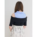 シャツドッキングオフショルトップス | Re-J＆SUPURE | 詳細画像6 