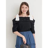 【WEB限定】ビジュー付きショルダーリボンオフショルトップス | Re-J&SUPURE | 詳細画像3