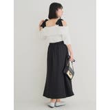 【WEB限定】ビジュー付きショルダーリボンオフショルトップス | Re-J&SUPURE | 詳細画像20