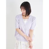 【WEB限定】［接触冷感・UV］パールボタン×ラインストーンニットカーディガン | Re-J＆SUPURE | 詳細画像2 