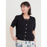 【WEB限定】［接触冷感・UV］パールボタン×ラインストーンニットカーディガン | Re-J＆SUPURE | 詳細画像34 