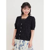 【WEB限定】［接触冷感・UV］パールボタン×ラインストーンニットカーディガン | Re-J＆SUPURE | 詳細画像35 