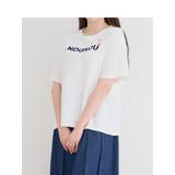 オフホワイト | ワンポイントくま刺繍Tシャツ | Re-J&SUPURE