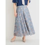 【WEB限定】花柄メッシュスカート | Re-J&SUPURE | 詳細画像1