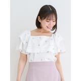 【WEB限定】フラワー刺繍フリルトップス | Re-J&SUPURE | 詳細画像2