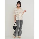 【WEB限定】花柄シャーリングリボンブラウス | Re-J&SUPURE | 詳細画像14