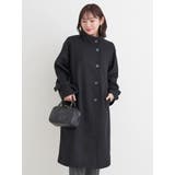 フェイクウールスタンドネックロングコート | Re-J＆SUPURE | 詳細画像21 