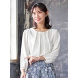 ラクケア アクセサリー付きタックバルーンブラウス | Re-J&SUPURE | 詳細画像1