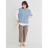 [SET]ケーブルニットベスト×バンドカラーシャツ | Re-J＆SUPURE | 詳細画像5 