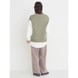 [SET]ケーブルニットベスト×バンドカラーシャツ | Re-J＆SUPURE | 詳細画像20 