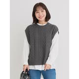 [SET]ケーブルニットベスト×バンドカラーシャツ | Re-J＆SUPURE | 詳細画像37 