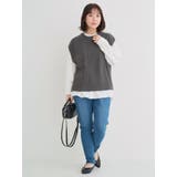 [SET]ケーブルニットベスト×バンドカラーシャツ | Re-J＆SUPURE | 詳細画像40 