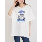 ニット帽クマ刺繍Tシャツ | Re-J&SUPURE | 詳細画像1