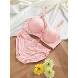 エンジ | [D85 I95］プチフラワーレースソフトワイヤーブラ＆ショーツ(モールドカップ… | Re-J＆SUPURE