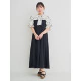 B柄 | 【WEB限定】花柄フリルボウタイブラウスドッキングワンピース | Re-J&SUPURE