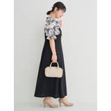 【WEB限定】花柄フリルボウタイブラウスドッキングワンピース | Re-J&SUPURE | 詳細画像5