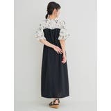 【WEB限定】花柄フリルボウタイブラウスドッキングワンピース | Re-J&SUPURE | 詳細画像11