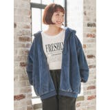 バックロゴフェイクファーパーカーブルゾン | Re-J＆SUPURE | 詳細画像3 