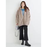 バックロゴフェイクファーパーカーブルゾン | Re-J＆SUPURE | 詳細画像21 